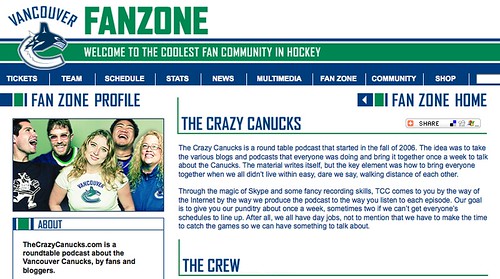 The Crazy Canucks on Canucks.com