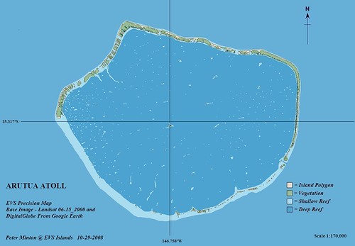 Arutua Atoll FP - EVS Precision Map From Landsat S-06-15_2000 (1-170,000)