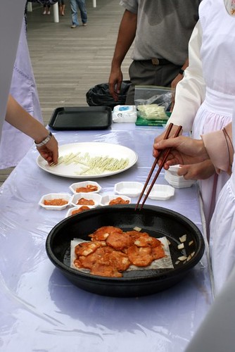 Samples of kimchijeon