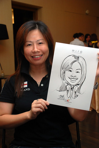 Caricature live sketching for Far East Organisation SPH Media Night The Miro 15