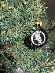 Chicago White Sox Holiday Christmas tree ornament.