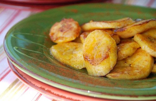 plantains with honey and lime