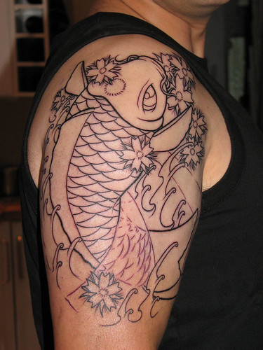 tattoo on side. Fresh Koi Tattoo - Side