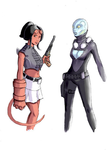hellgirl and friend col