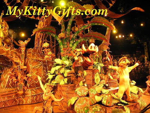 Hello Kitty Enjoying Festival of Lion King Show at Adventureland, Hong Kong Disneyland