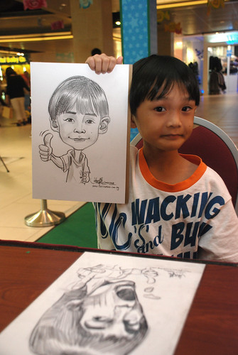 Caricature live sketching for Marina Square 4