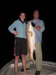Alexandria's Redfish, Pop's holds it up!