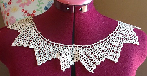 crochet could be collar or doiley edge I think collar