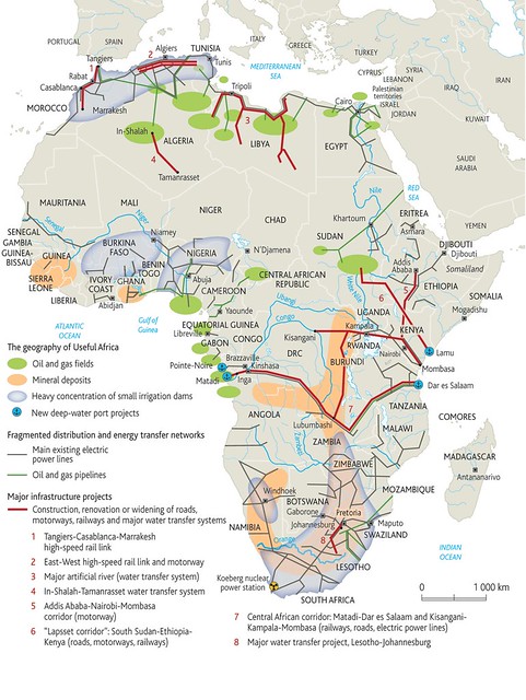 Africa energy map
