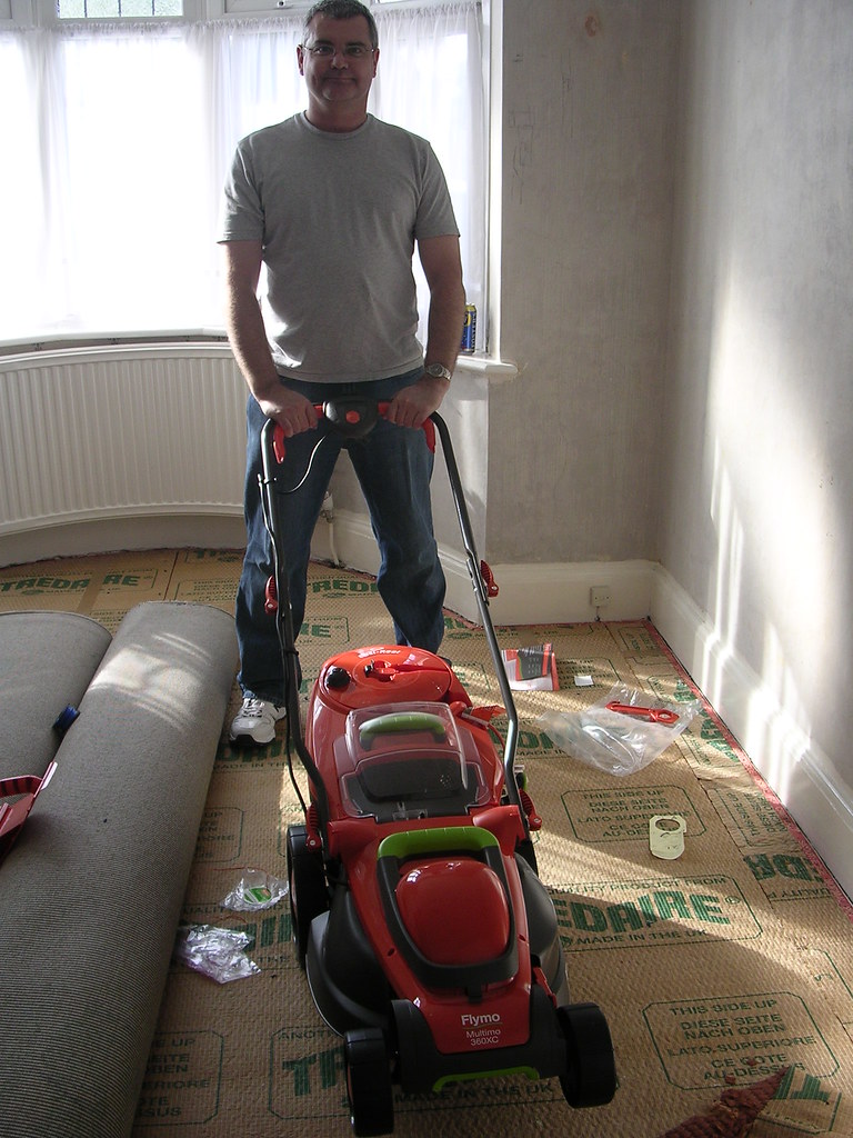Paul with his fancy mower