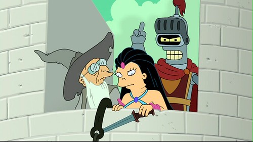 Futurama Juego de Bender Amy en castillo