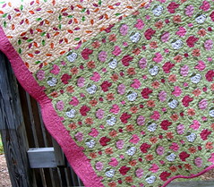 fall lap quilt backside
