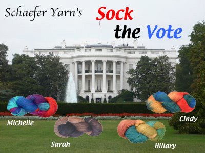 Schaefer Yarn's Sock The Vote