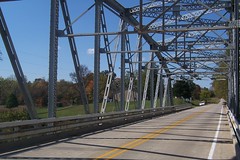 Steel truss bridge near Poland, IN