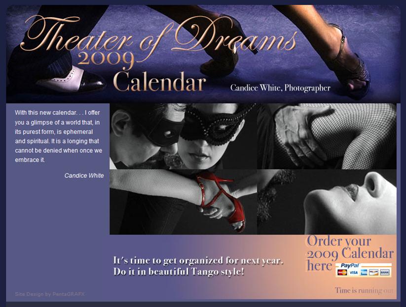 Candice White Theater of Dreams 2009 Calendar