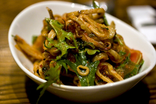 Charred squid salad