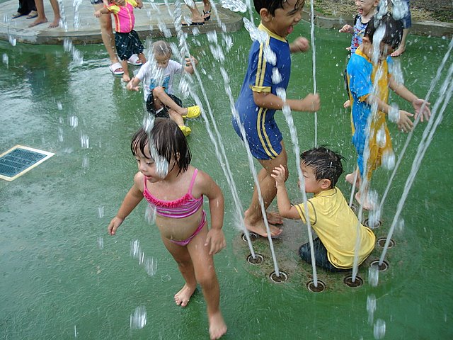 The kids loved the waterplay area