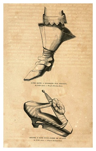 007-Calzado siglo XVII-Histoire de la chaussure depuis l'antiquité-1862- Paul Lacroix y Alphonse Duchesne