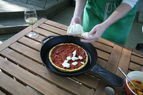 Adding Mozzarella