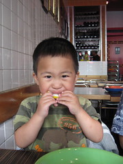 Eating lemons at House of Nanking