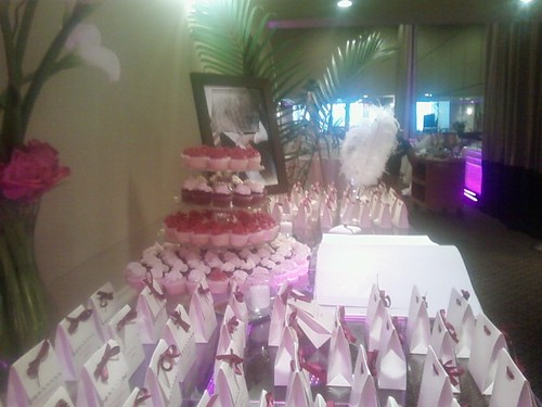 in the old port guests enjoyed a myriad of delicious wedding cupcakes all
