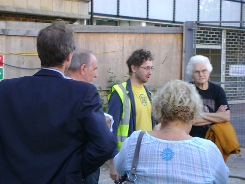 Guy talking to the site visitors on Tuesday evening