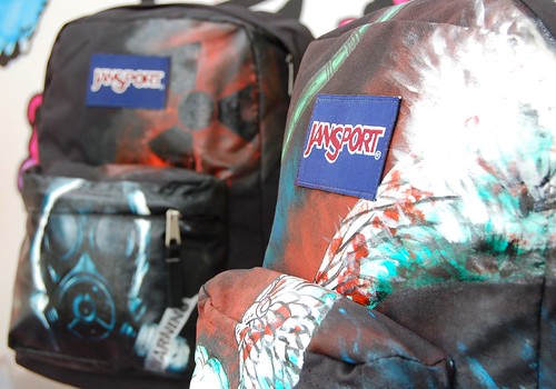 Airbrush Painted Jansport Bags