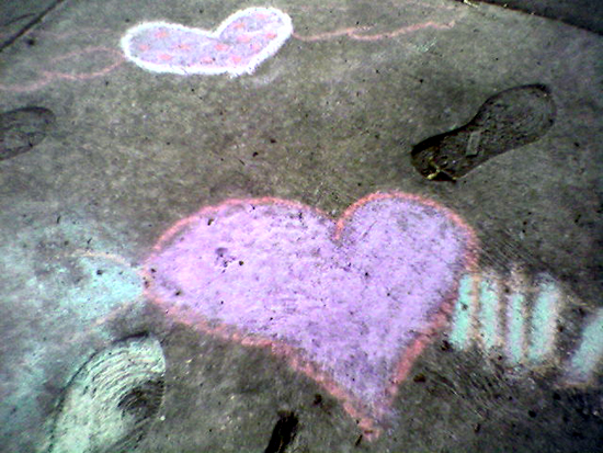 Chalk Hearts (Click to enlarge)