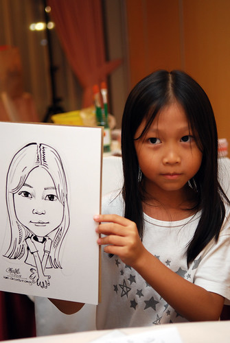 Caricature live sketching for birthday party 6