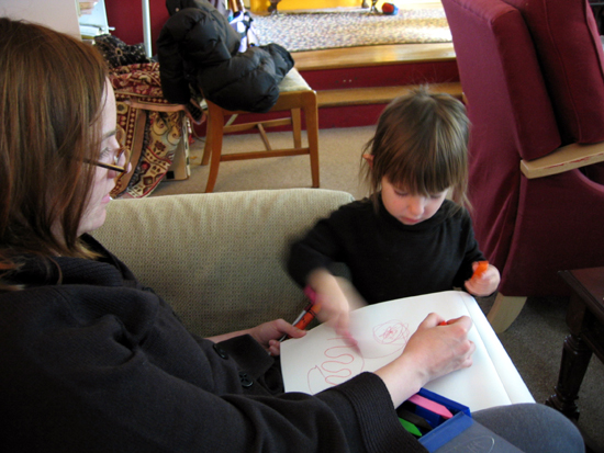 My Sister and My Niece Drawing (Click to enlarge)