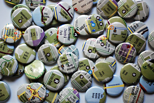 recycled map buttons
