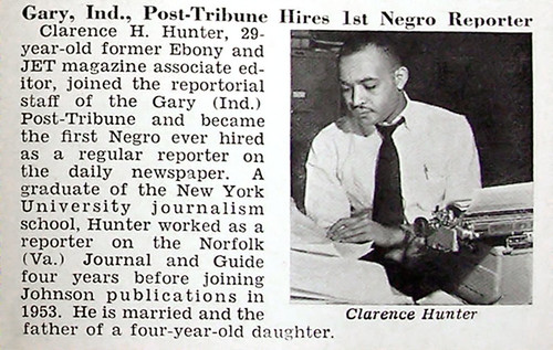 Gary Indiana Post Tribune Hires First Black Reporter - Jet Magazine February 17, 1955 por vieilles_annonces.