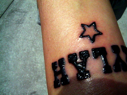 PAIN KNUCKLE TATTOO 11-23-09 IMG_9890 Image taken upon 2009-11-23 20:44:47 