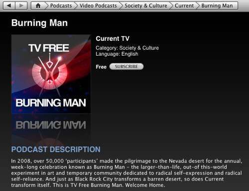 Current's TV Free Burning Man on iTunes