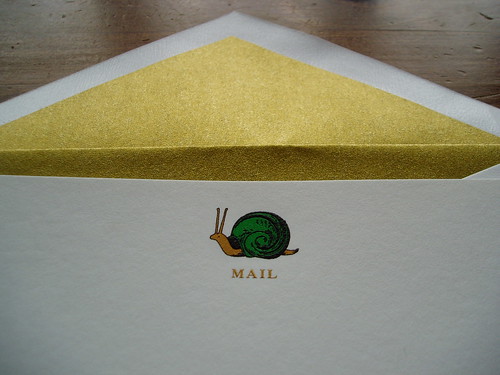 Kate Spade Snail Mail notecard detail