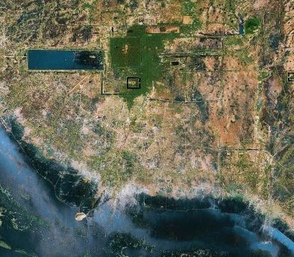 map satellite angkor
