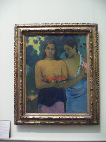 Two Tahitian Women by Paul Gauguin