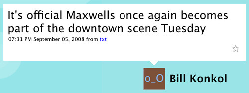 Maxwell's Reopening Rumor