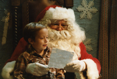 Me Reading My Christmas List to Santa Claus