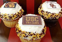 Crumbs USC Trojans cupcakes