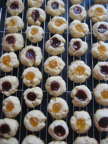 Jelly thumbprint cookies