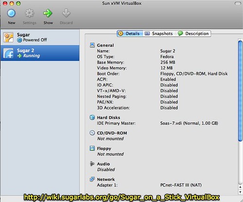 Sun xVM VirtualBox - Running Sugar on Mac OS X