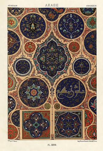 010-Ornamentos policromados arabes-Das polychrome Ornament…1875