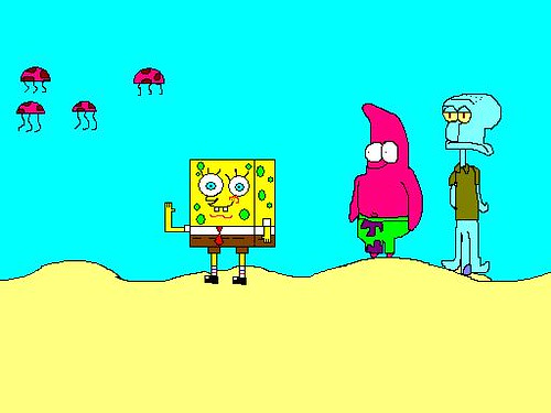 pictures of spongebob and patrick. Spongebob, Squidward, Patrick