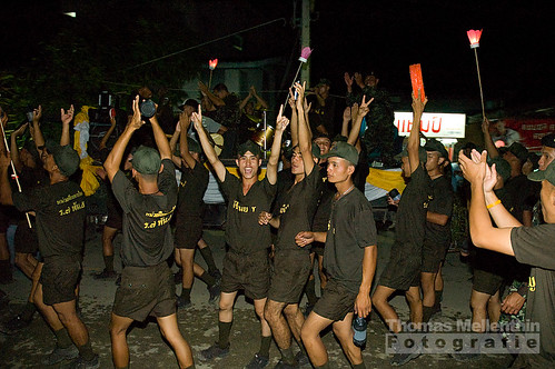 Pai army (celebrating loy krathong)