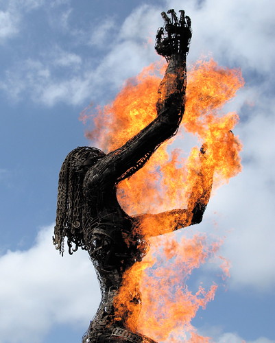 フリー写真素材|芸術・アート|彫刻・彫像|火・炎|