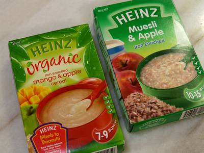 Lamb Baby Food on Heinz Baby Cereals