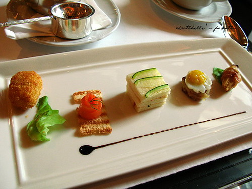 西華飯店Harrod's午茶之鹹食盤