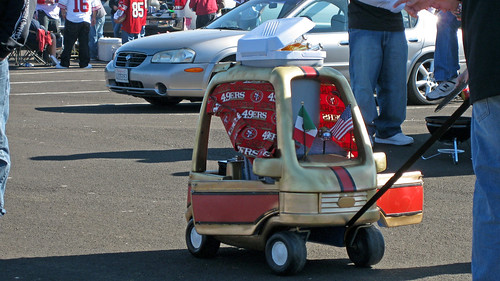 49er Game- Stereo and Cooler
