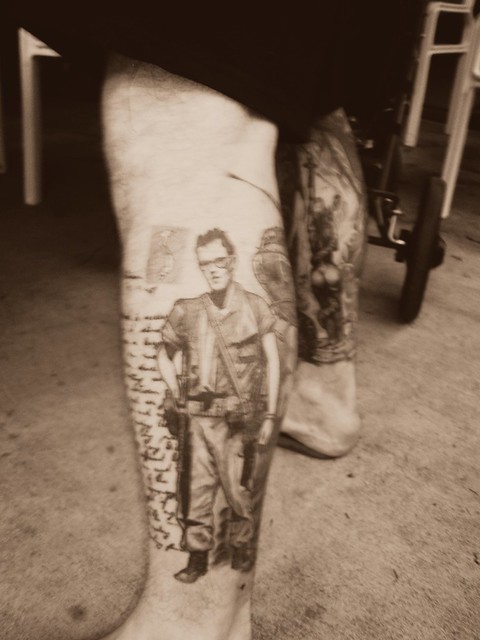 the other side of my favourite tatt at the vietnam vets tattoo show